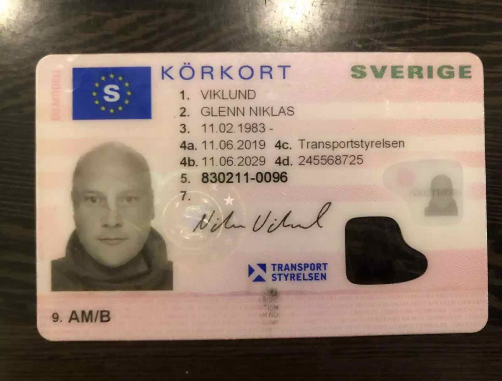 Buy Swedish Driving License registered in Transportsystemet