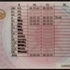 Alternative view of Buy UK driving License registered in DVLA