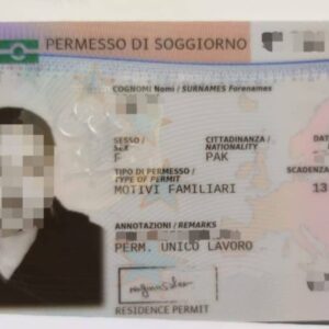 Alternative view of Italian Residence Permit
